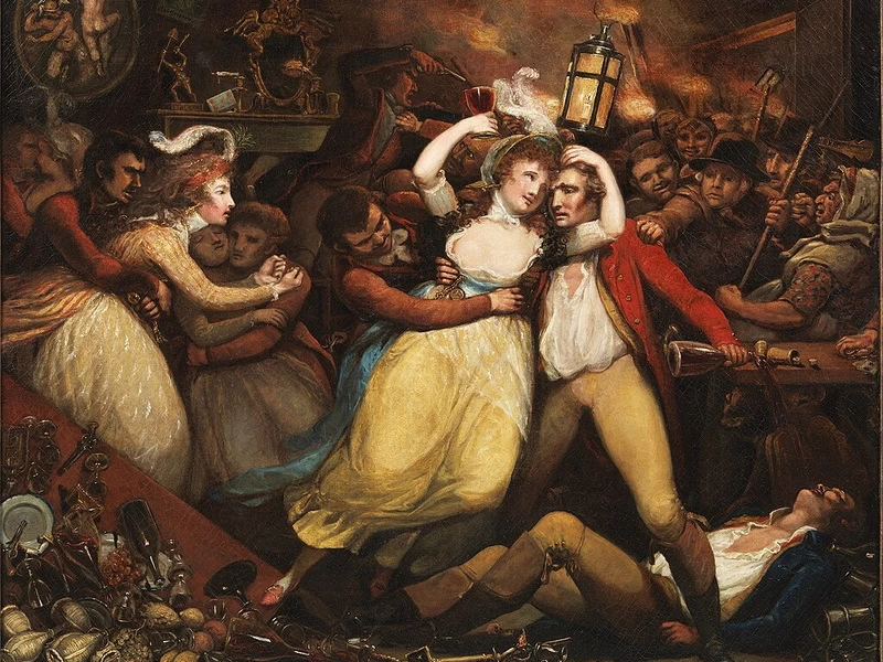 1746-James Northcote - La festa sfrenata con le sue compagne, 1796